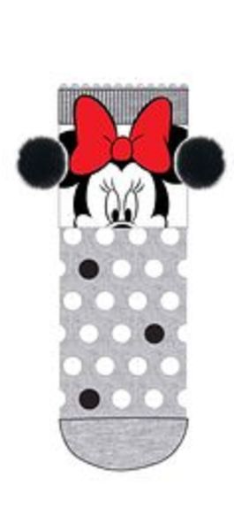 Calcetines antideslizantes gris Minnie Mouse