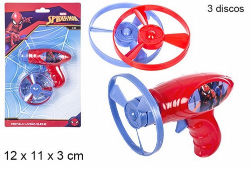 Pistola lanza discos de Spiderman