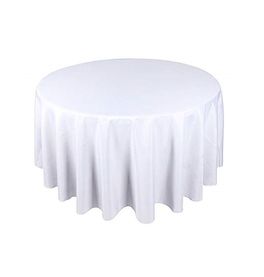 Mantel eventos profesional mesa catering poliéster blanco 180 cm