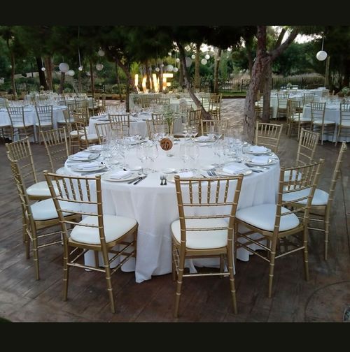 Mantel eventos profesional mesa catering poliéster blanco 180 cm
