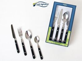 Set de cubertería 24 piezas San Ignacio "Happy Black"