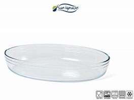 Bandeja horno ovalada de cristal