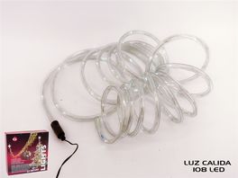 Cordón luminoso Navidad 10 m 8 funciones 108 LEDs