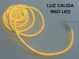 Guirnalda Navidad 960 LED Neon cálido amarillo fijo exterior 8m