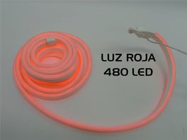 Guirnalda Navidad 480 LED Neon rojo fijo exterior 4m