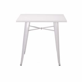 Mesa diseño eventos Drammen Kendall blanco 80 x 80 x 75 cm