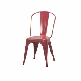 Set de 5 sillas diseño eventos Gjovik Kendall rojo 85 x 54 x 44 cm