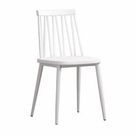 Set 2 sillas diseño eventos blanca Skien Kendall 81 x 46 x 43 cm