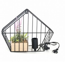 Lámpara de pared con jardín decorativo 24 x 30 cm