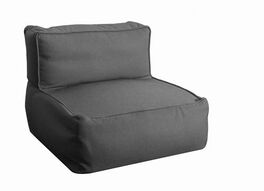 Sofá sin brazos Gisselle Grafito 70 x 80 x 64 cm