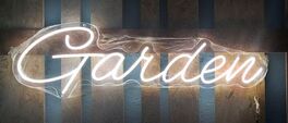 Cartel led decoración exterior  "GARDEN" 100x30.3 cm