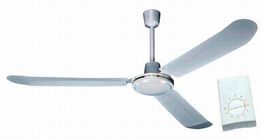 Ventilador techo con mando 3 aspas 60 x 60 cm