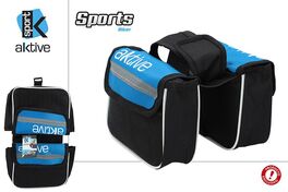 Bolsa doble portatodo bicicleta 21 x 21 x 30 cm