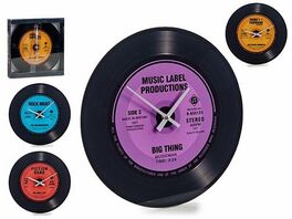 Reloj de cristal Disco Vintage 30 x 30 x 4 cm