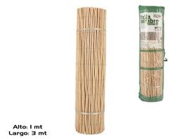 Cañizo valla mimbre natural entero 1x3m