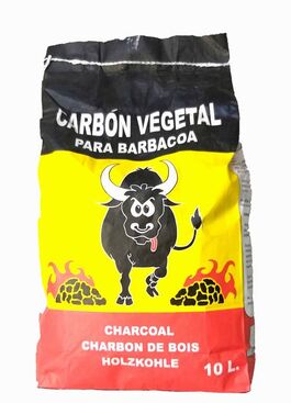 Carbón vegetal para barbacoa 10L