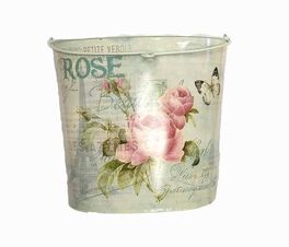 Jardienera de latón Vintage "Rous" 21.5 x 23  cm