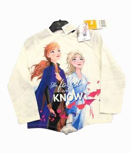 Camiseta manga larga blanca Frozen 2