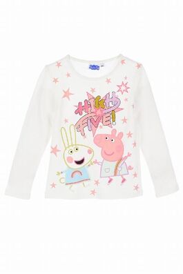 Camiseta manga larga blanca Peppa Pig 