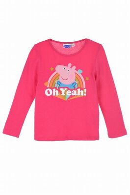 Camiseta manga larga rosa Peppa Pig