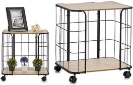 Estantería con ruedas 2 baldas 32,5 x 51 x 49 cm