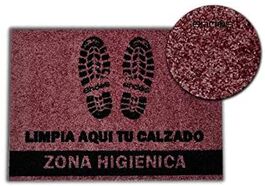 Alfombra higiénica color Burdeos 75 x 46 cm