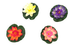 Nenúfar decoración plástico 7 cm