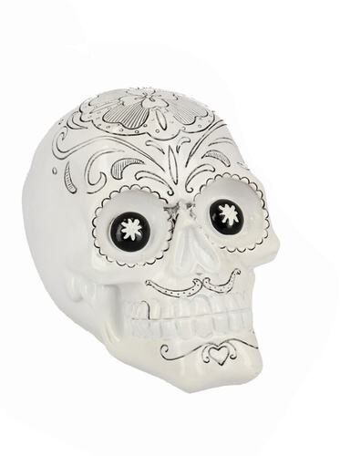 Calavera decoracin Flores 17 x 15 cm