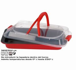 Rustidera con tapa Adriana 36 x 23 x 4 cm