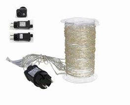 Guirnalda cordón LED uso doméstico 300 cálido exterior 22.5+3 metros