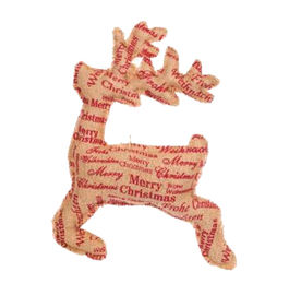 Ciervo Colgante de Yute Merry Cristmas