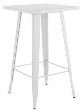 Mesa auxiliar metal gris claro diseño eventos 105 x 80 x 80 cm