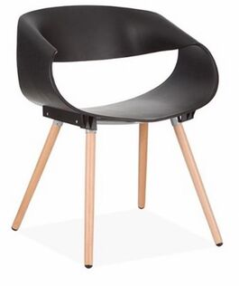 Set 4 sillas diseño eventos negra 75 x 54 x 61 cm