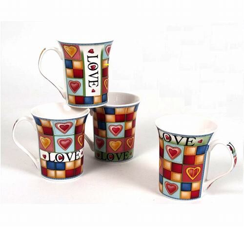 Taza porcelana Mug "Love Heart" 350 ml