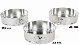 Set 3 moldes antiadherentes para horno