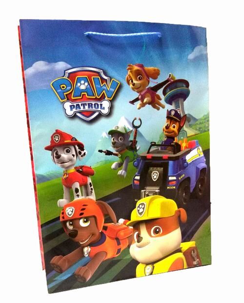 Bolsa papel de Patrulla Canina Paw Patrol  33 x 10 x 45.5 cm