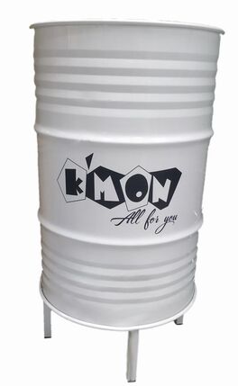 Bidón de Metal mesa alta Barril Industrial personalizable 110 x 60 cm