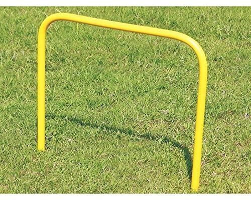 Pack 5 arcos cuadrados entrenamiento PVC amarillo 37 x 34 x 1.5 cm