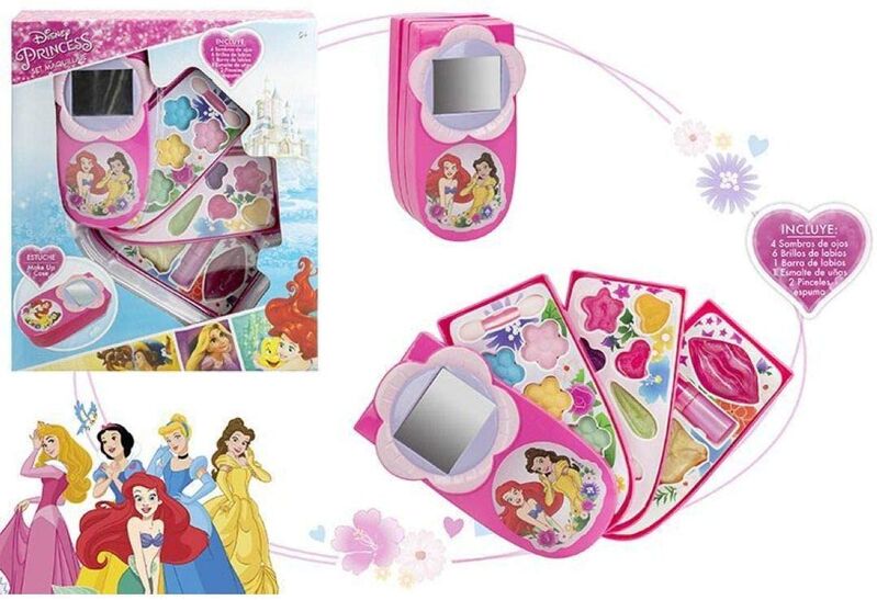 Set de maquillaje teléfono Princesas Disney 10 x 6 cm - Tienda online