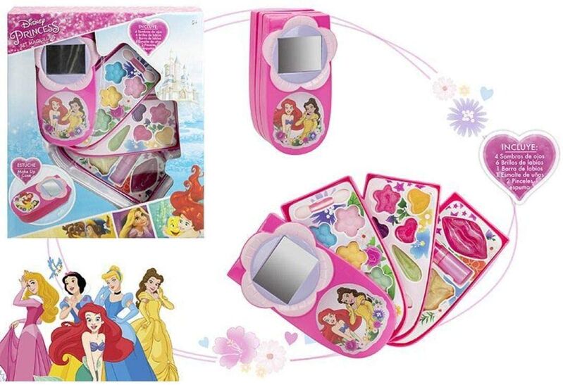 Set de maquillaje teléfono Princesas Disney 10 x 6 cm - Tienda online Set de maquillaje teléfono Princesas Disney 10 x 6 cm - Tienda online