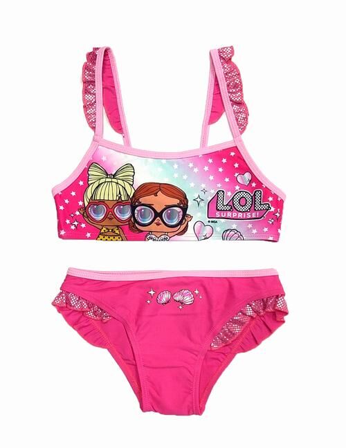 Bikini 2 piezas LOL Surprise Fucsia 5 años