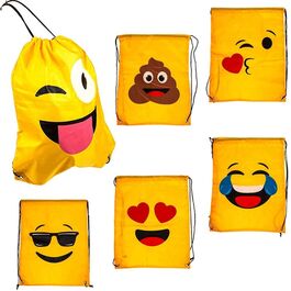 Saco cuerdas Emoticonos 42 x 34 cm