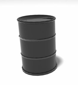 Bidón de Metal mesa alta Barril Industrial lacado y personalizable  60 x 60 x 90 cm