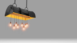 Bidón de Metal lacado lámpara grande Barril Industrial personalizable  60 x 40 x 90 cm