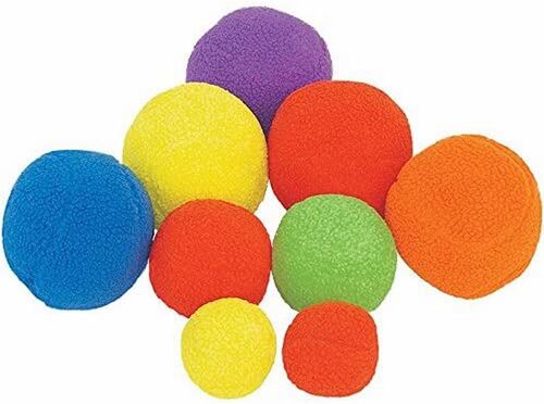 Set 6 pelotas blandas motricidad primaria  7.5 cm