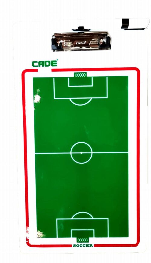 Pizarra entrenador verde y blanco fútbol 40 x 23 cm