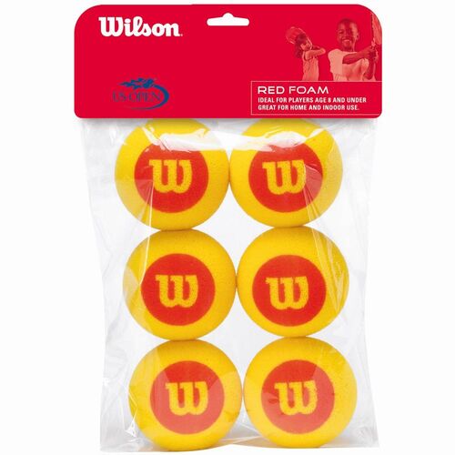 Pack 6 pelotas tenis Starter foam Wilson