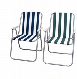 Silla plegable rayas 75 x 53 x 43 cm