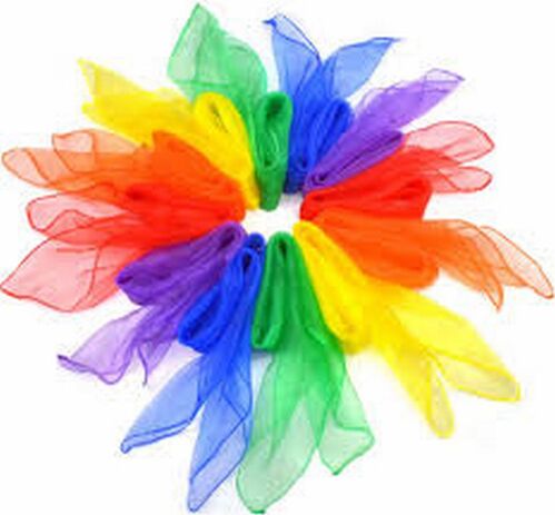 Pañuelo malabares varios colores 60 x 60 cm