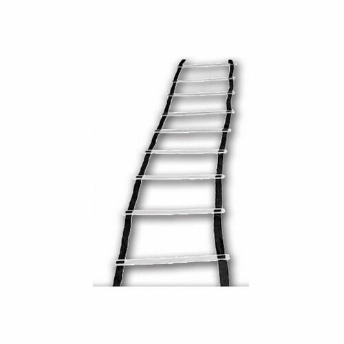 Escalera agilidad 4 metros blanca y negra